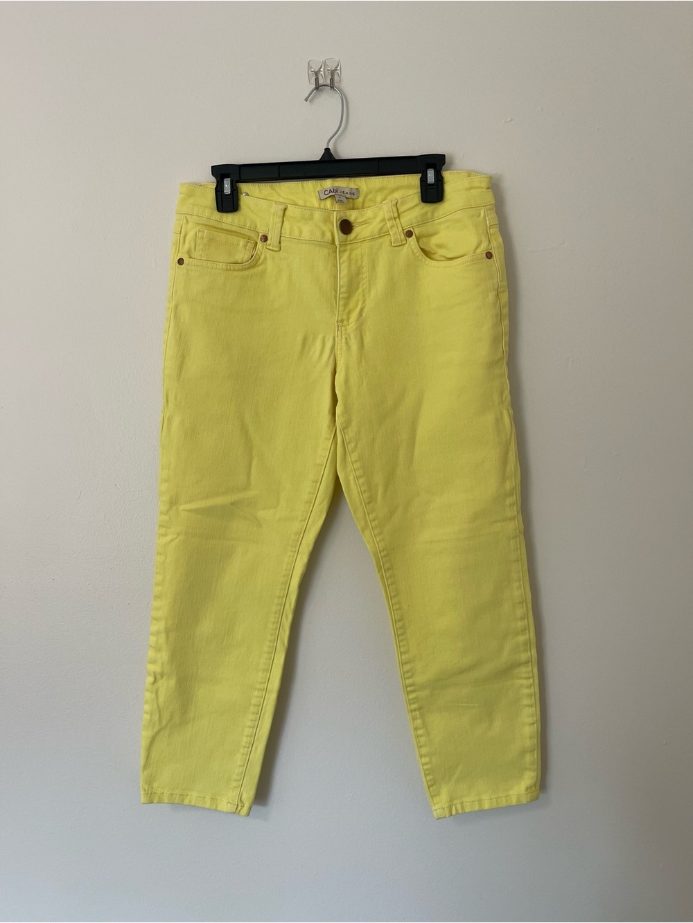 CAbi Women’s Skinny Jeans in Vibrant Yellow